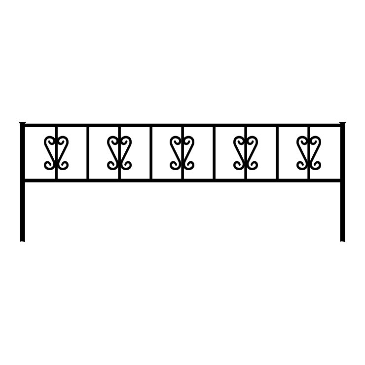 Металлические оградки, столы, скамейки в Калуге | Оградка №8