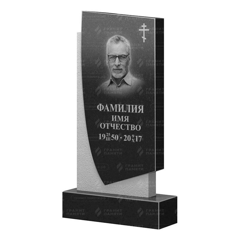 Памятники из гранита вертикальные в Калуге | Гранитный памятник ФГ-075