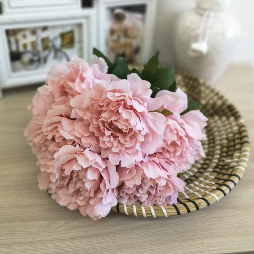 Искусственные цветы в Калуге | Цветы искусственные «Пионы», розовые, букет