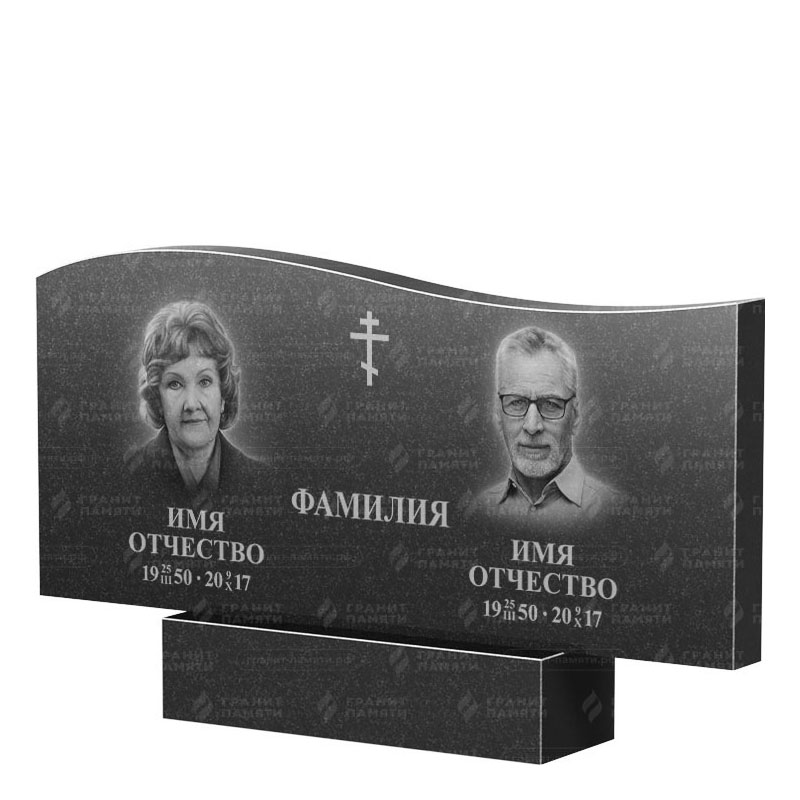 Памятники из гранита двойные в Калуге | Двойной гранитный памятник ФГ-255