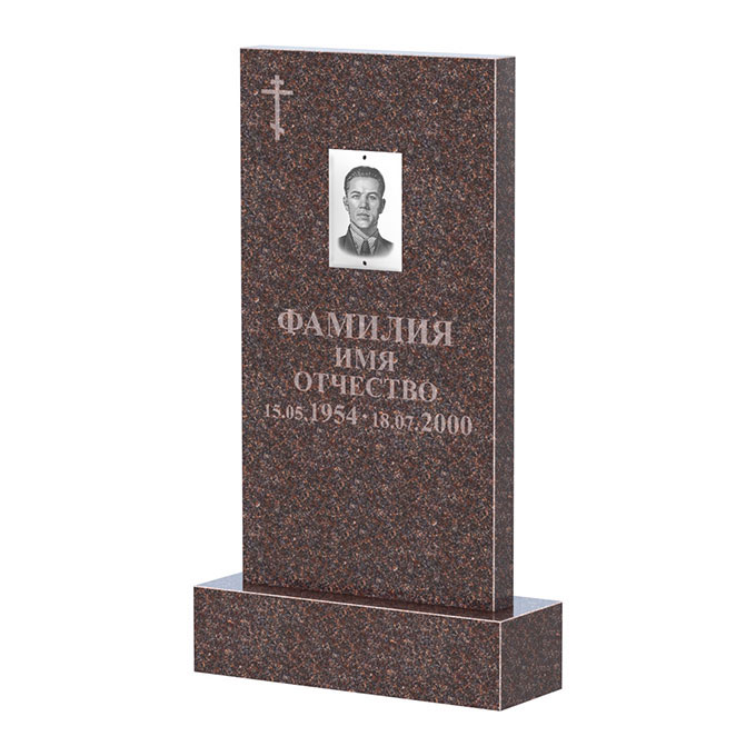 Памятники из цветного гранита в Калуге | Памятник из гранита Елизовский прямой