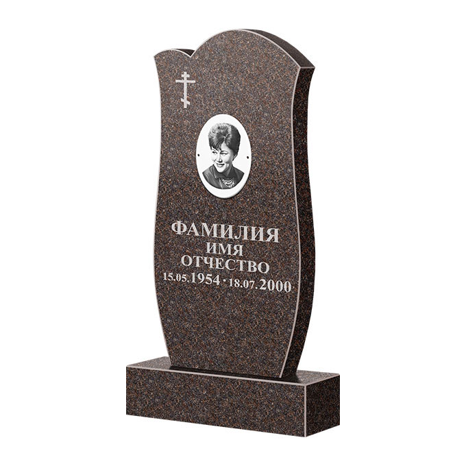 Памятники из цветного гранита в Калуге | Памятник из гранита Елизовский ФГЦ-039