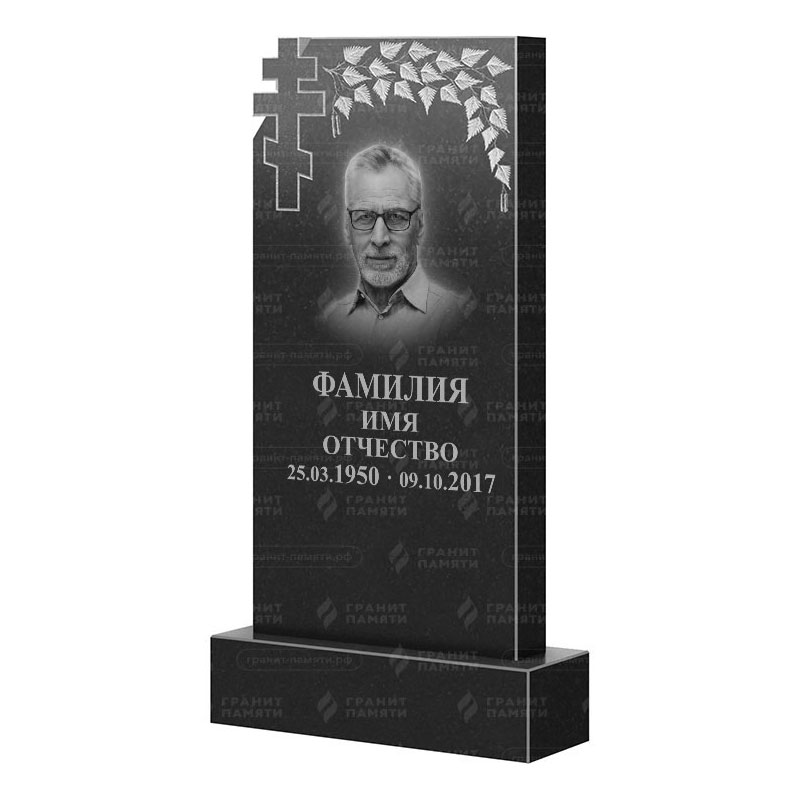 Памятники из гранита с деревом в Калуге | Гранитный памятник ФГ-202