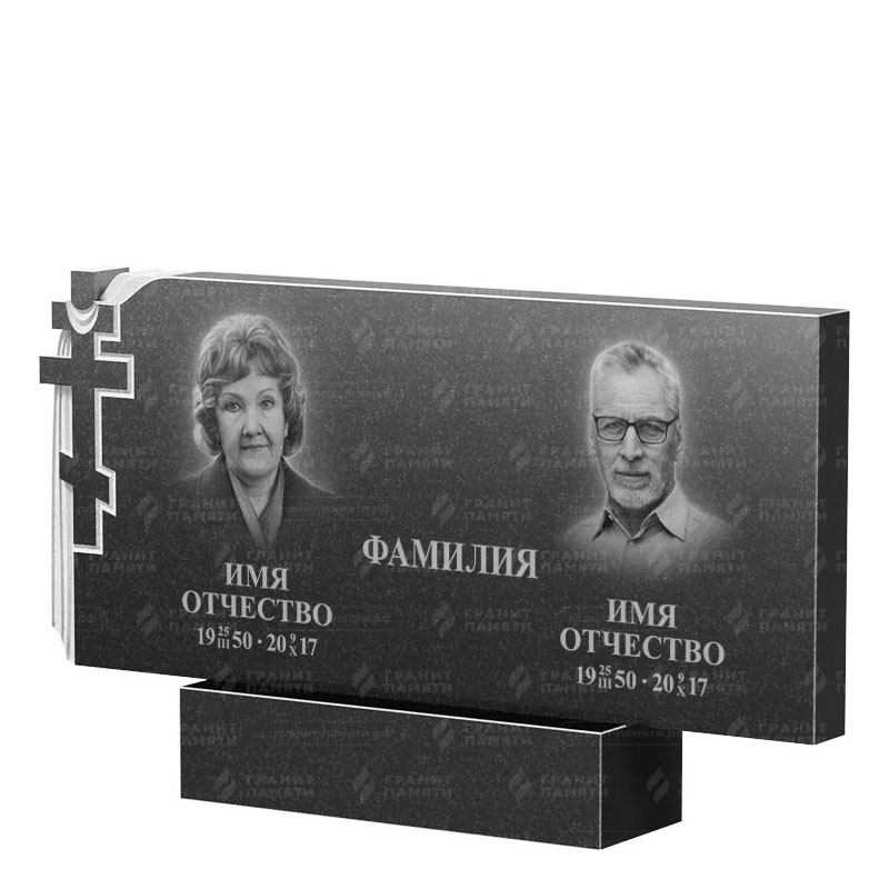 Памятники из гранита двойные в Калуге | Двойной гранитный памятник ФГ-139