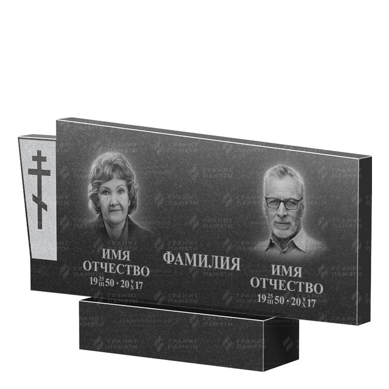 Памятники из гранита двойные в Калуге | Двойной гранитный памятник ФГ-137