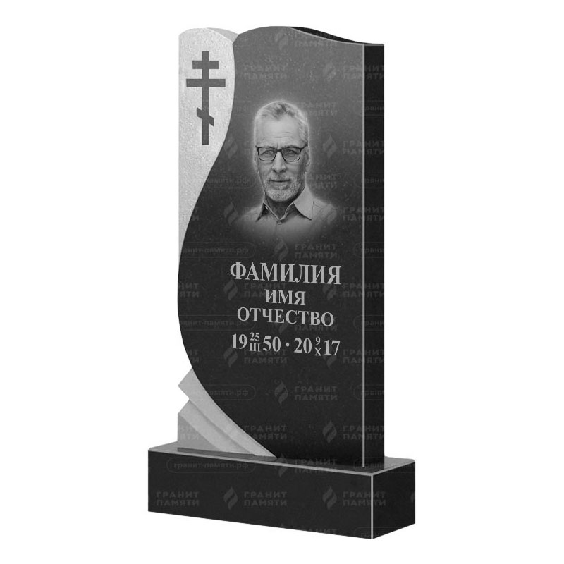Памятники из гранита вертикальные в Калуге | Гранитный памятник ФГ-169