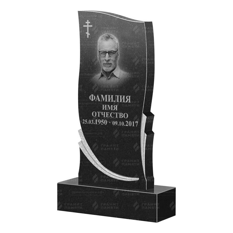 Памятники из гранита вертикальные в Калуге | Гранитный памятник ФГ-044
