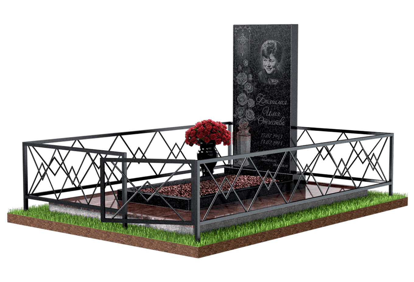 Благоустройство захоронения в Калуге