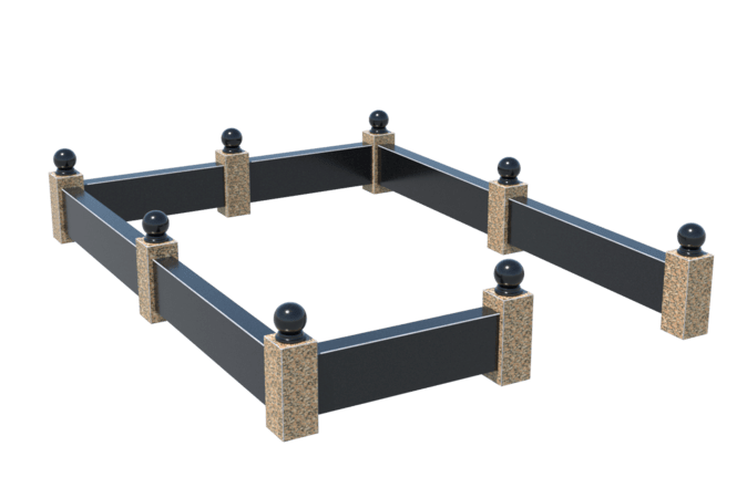 Цоколи на могилу в Калуге | Цоколь на могилу №0036