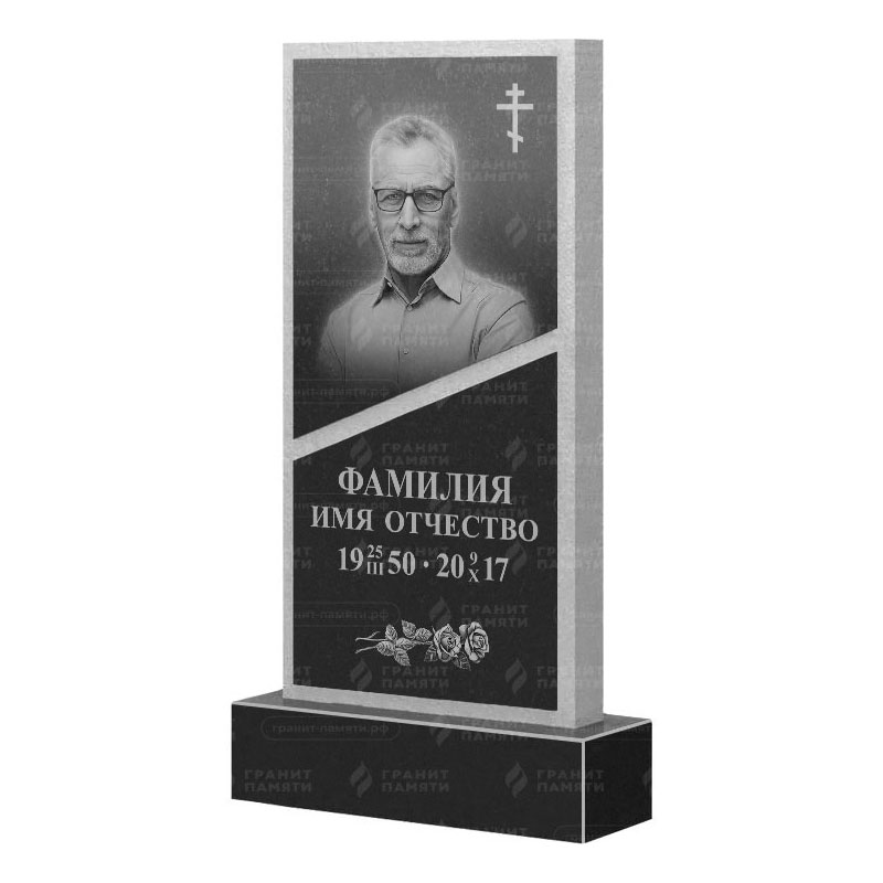 Памятники из гранита вертикальные в Калуге | Гранитный памятник ФГ-164