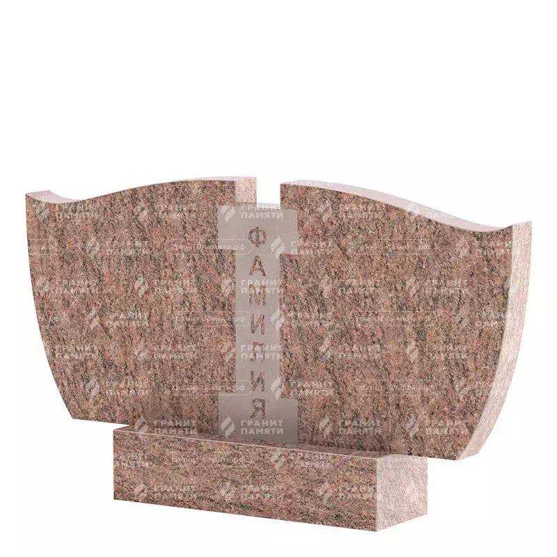 Памятники из цветного гранита | Двойной памятник из гранита Винга, ФГЦ-138