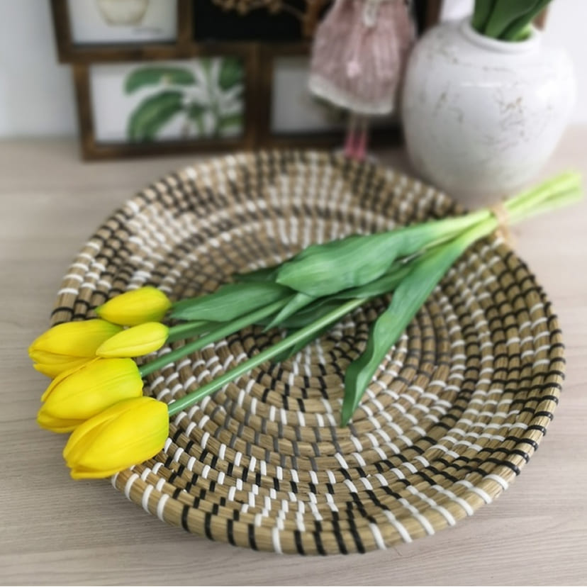 Искусственные цветы в Калуге | Цветы искусственные «Тюльпаны, бутоны», желтые, букет