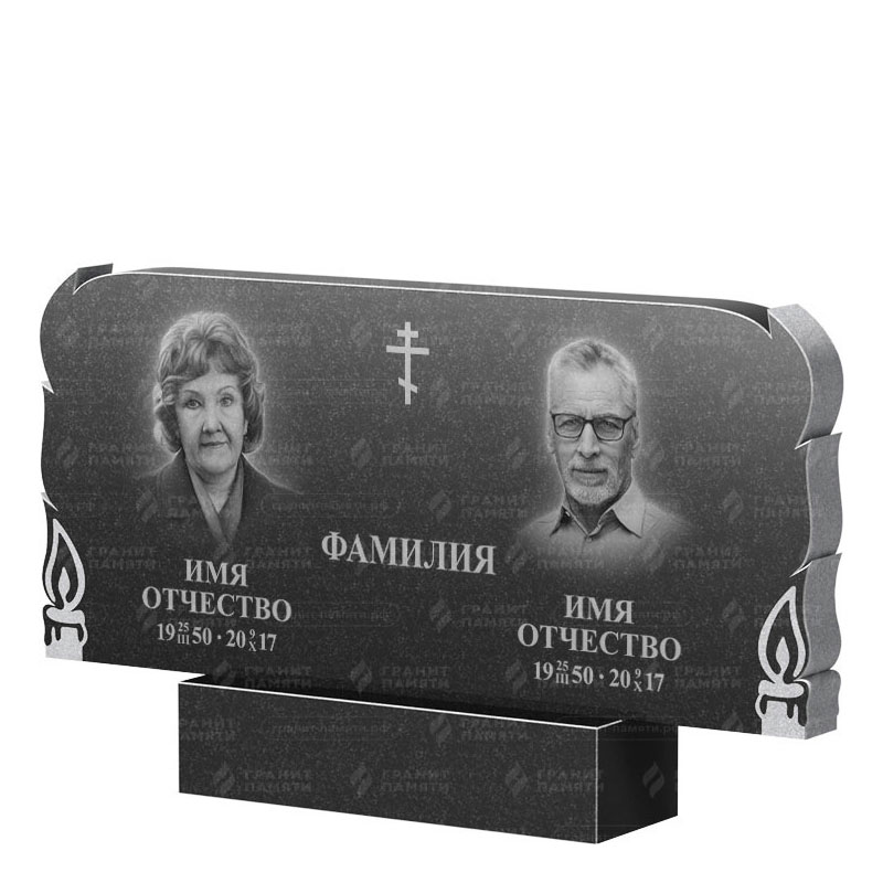 Памятники из гранита двойные в Калуге | Двойной гранитный памятник ФГ-133