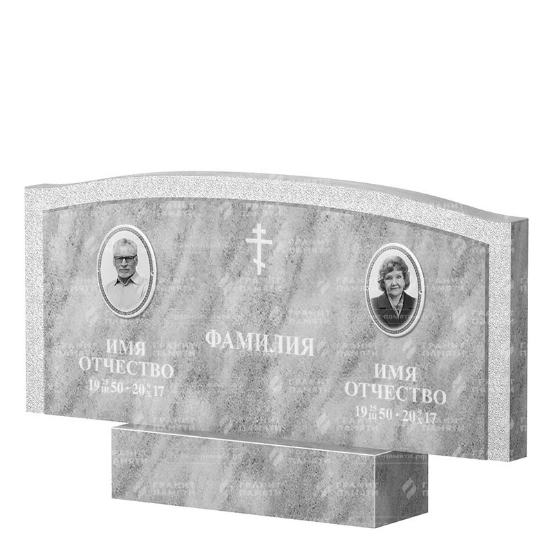 Памятники из мрамора в Калуге | Двойной мраморный памятник ФМ-131