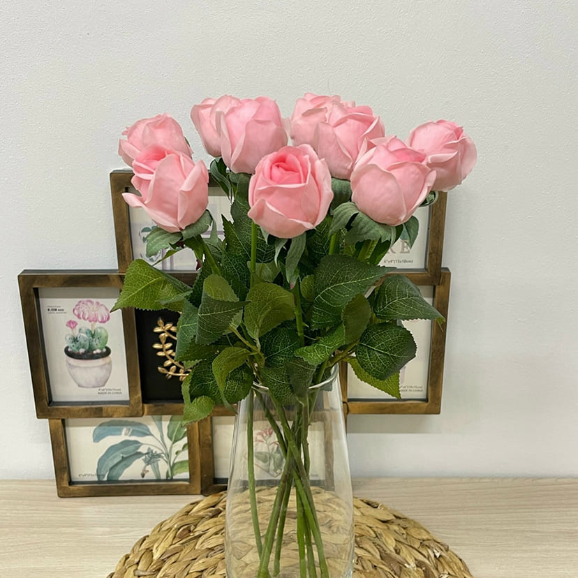 Искусственные цветы в Калуге | Цветок искусственный «Роза», нежно-розовая, одиночный