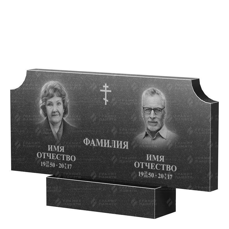Памятники из гранита двойные в Калуге | Двойной гранитный памятник ФГ-253