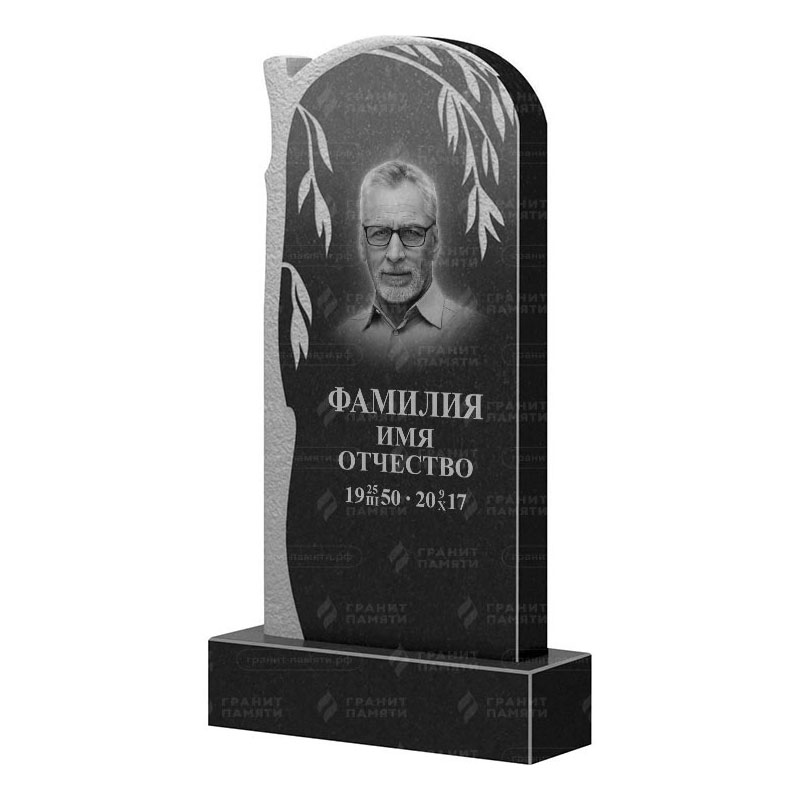 Памятники из гранита с деревом в Калуге | Гранитный памятник ФГ-090