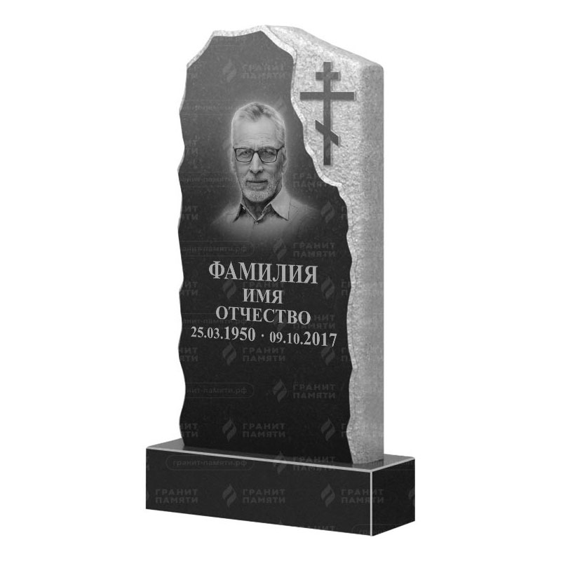 Памятники из гранита с обколом, скалы в Калуге | Гранитный памятник ФГ-231