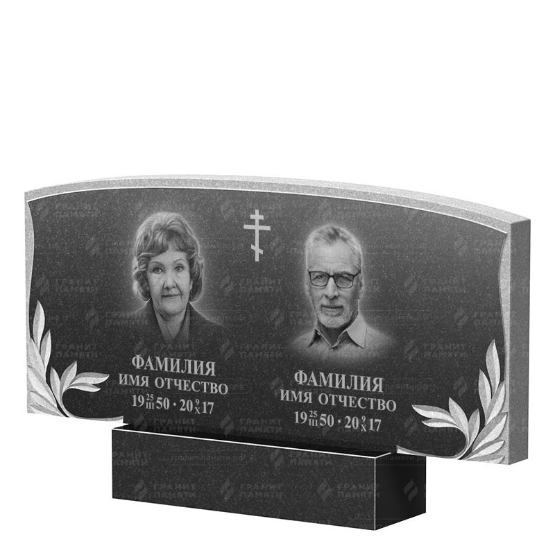 Памятники из гранита двойные в Калуге | Двойной гранитный памятник ФГ-135