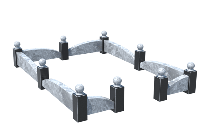 Цоколи на могилу в Калуге | Цоколь на могилу №0040