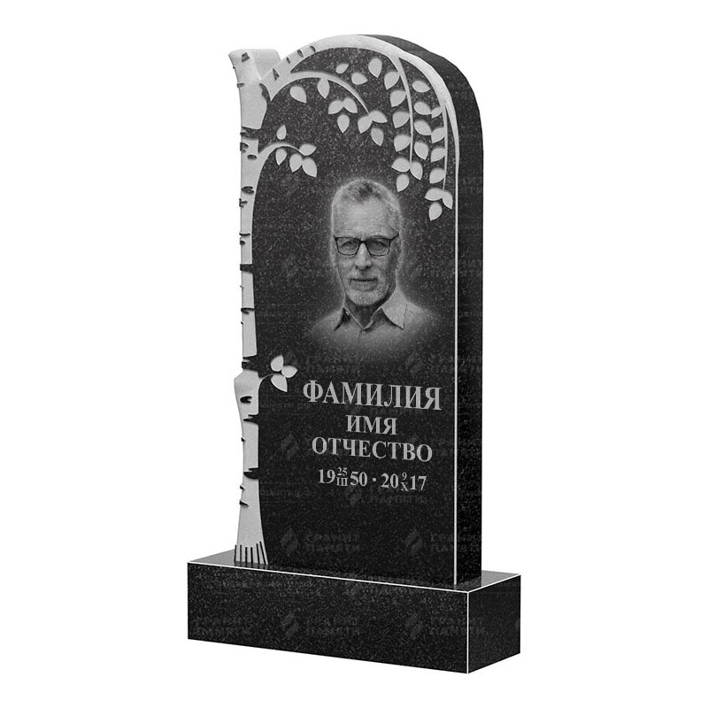 Памятники из гранита с деревом в Калуге | Гранитный памятник ФГ-091