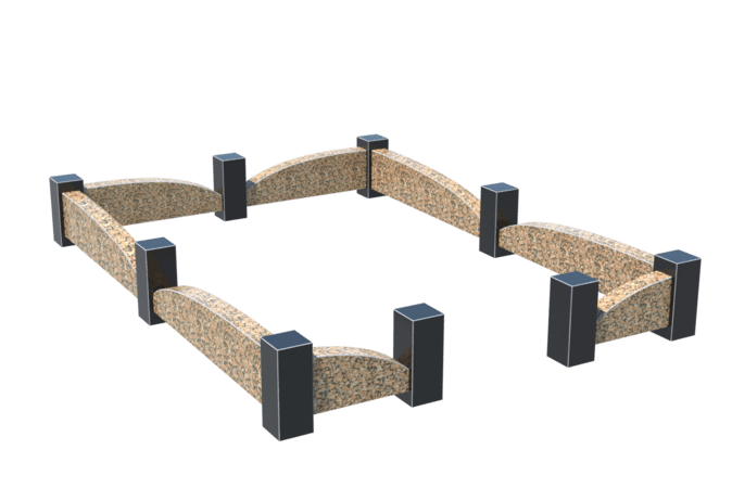 Цоколи на могилу в Калуге | Цоколь на могилу №0046