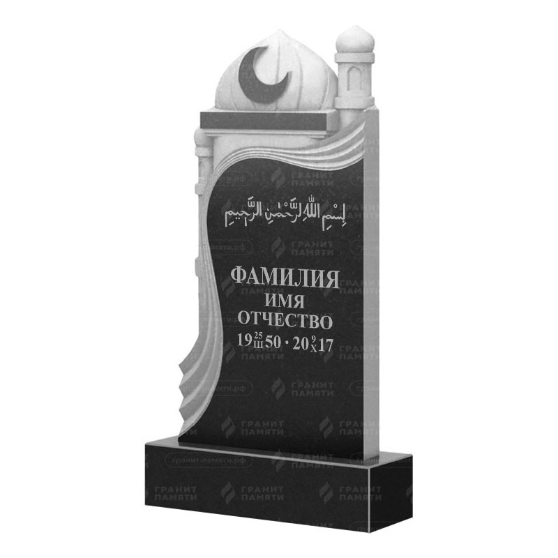 Мусульманские памятники на могилу в Калуге | Гранитный памятник ФГ-228