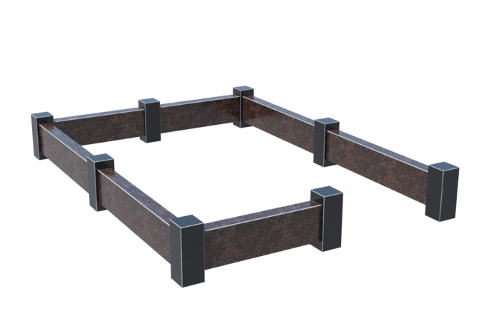 Цоколи на могилу в Калуге | Цоколь на могилу №0033