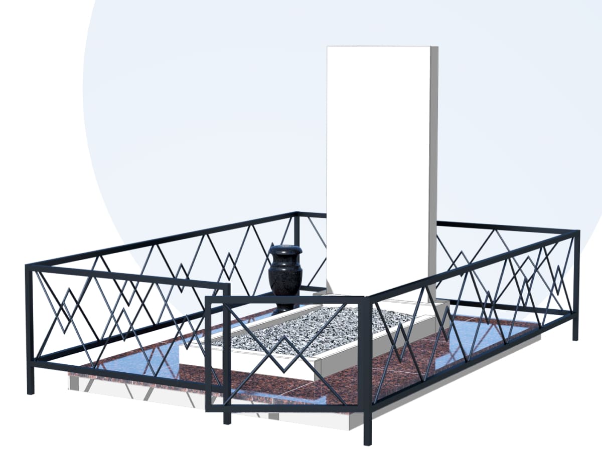 Благоустройство захоронения в Калуге