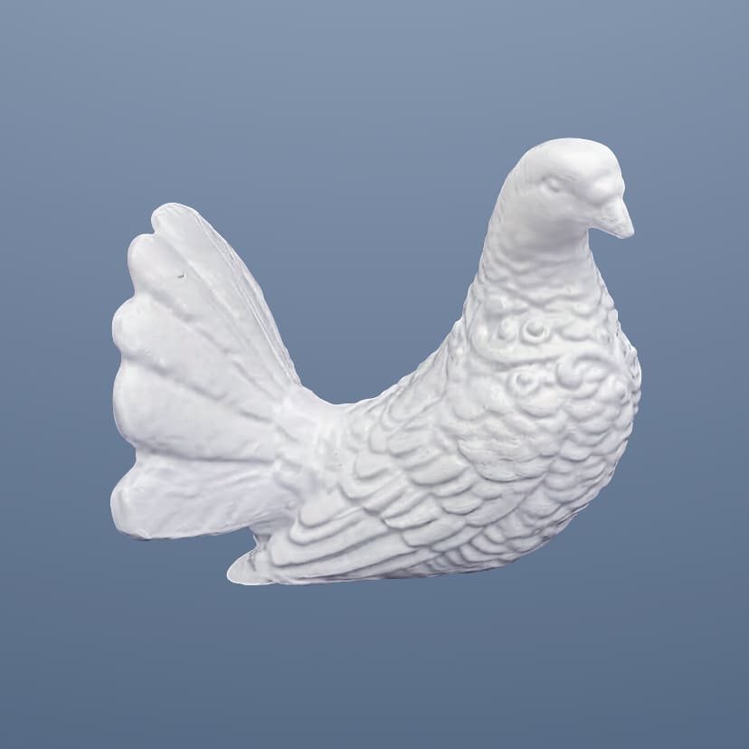 Скульптуры из искусственного мрамора в Калуге | Голубь право
