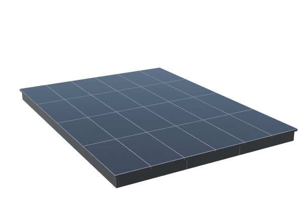 Площадки на могилу в Калуге | Площадка с вертикальной (10 см) облицовкой гранитом Габбро