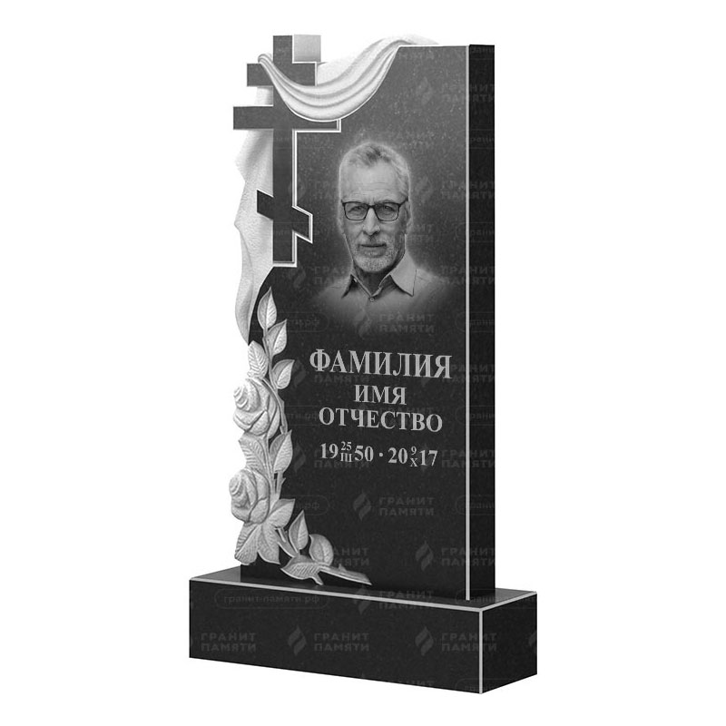 Памятники из гранита вертикальные в Калуге | Гранитный памятник ФГ-189