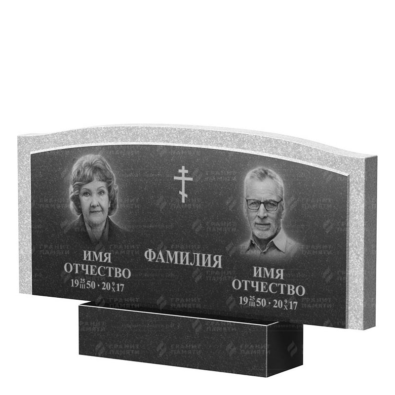 Памятники из гранита двойные в Калуге | Двойной гранитный памятник ФГ-131
