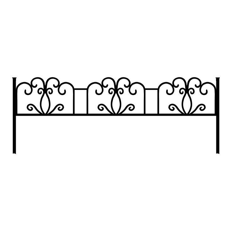 Металлические оградки, столы, скамейки в Калуге | Оградка №4