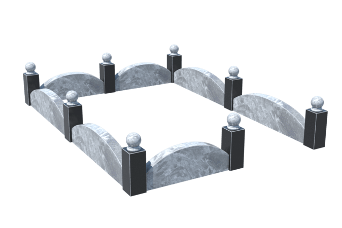 Цоколи на могилу в Калуге | Цоколь на могилу №0003