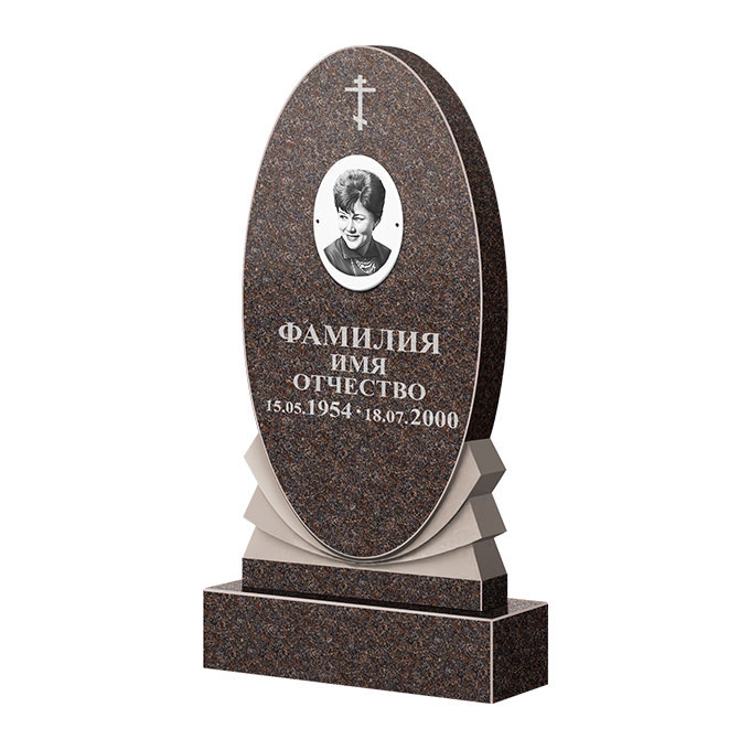 Памятники из цветного гранита в Калуге | Памятник из гранита Елизовский ФГЦ-068