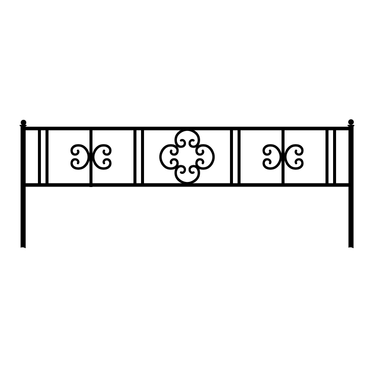 Кованые изделия в Калуге | Кованая оградка ОГ.006