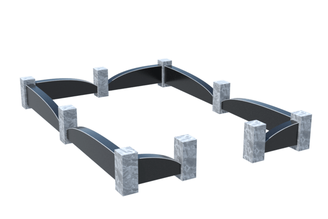 Цоколи на могилу в Калуге | Цоколь на могилу №0041