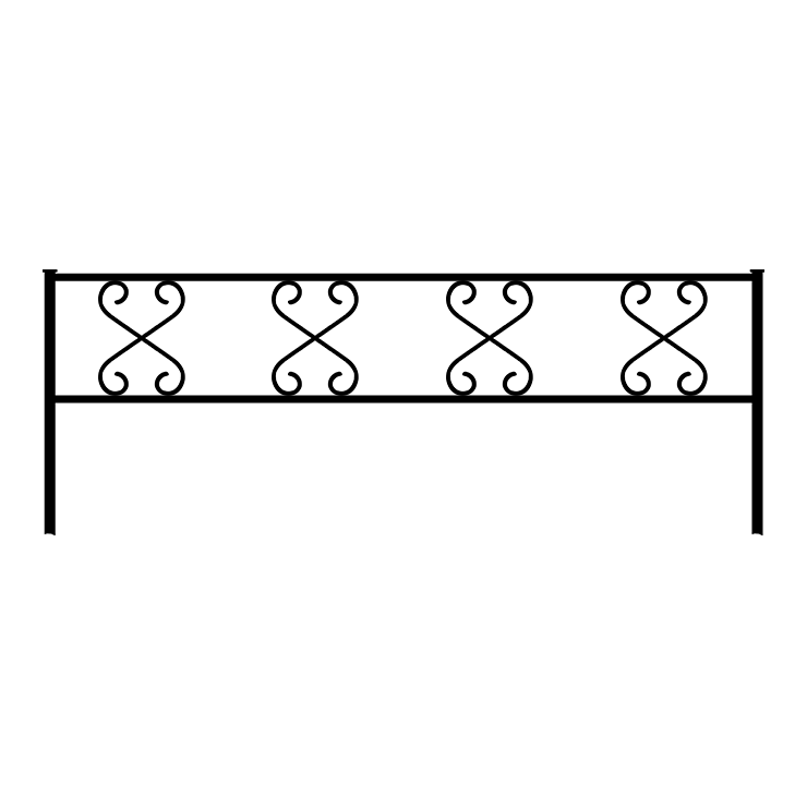Металлические оградки, столы, скамейки в Калуге | Оградка №1