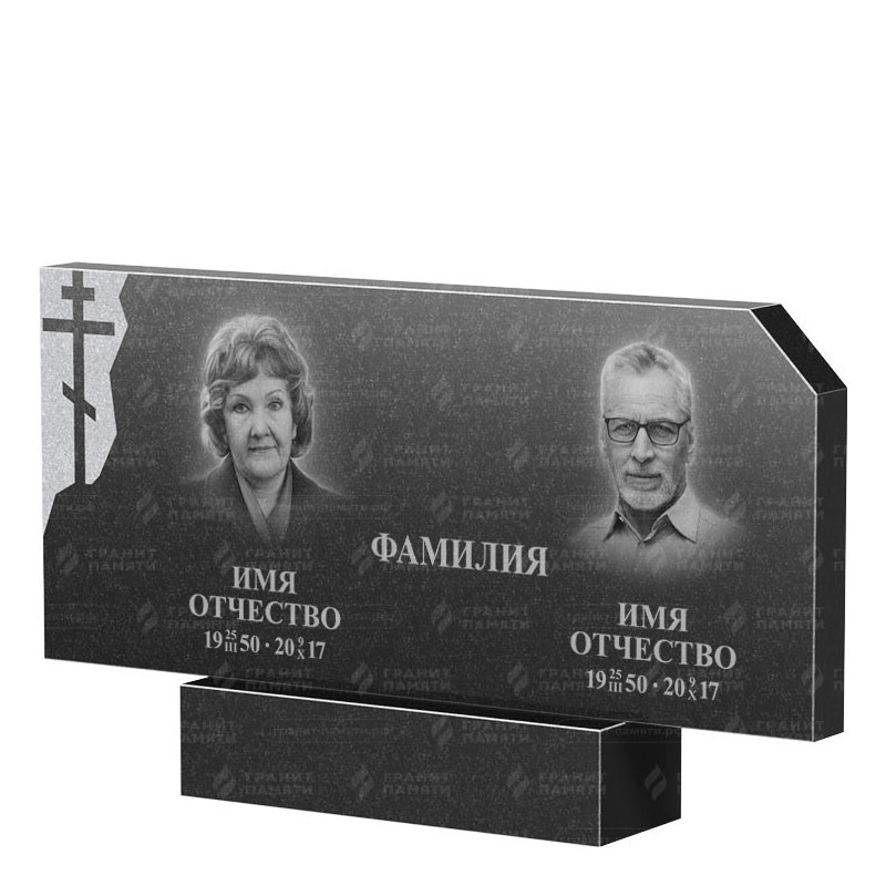Памятники из гранита двойные в Калуге | Двойной гранитный памятник ФГ-134